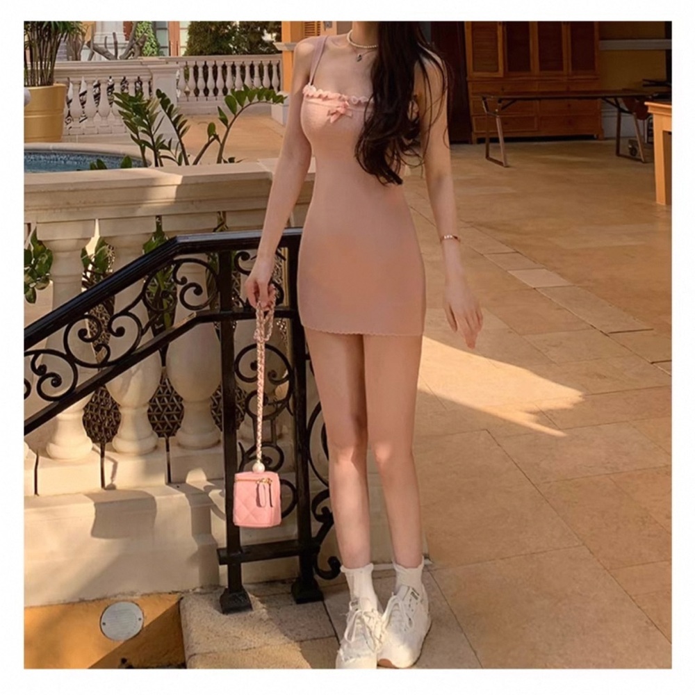 Matching Pink Mini Knitted Dress